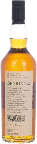 (-22%) Benrinnes 15 Jahre | Single Malt Scotch Whisky | Flora & Fauna Kollektion | Limitierte Abfüllung | Raritätensammlung | handgefertigt in der schottischen Speyside | 43% vol | 700ml Einzelflasche |