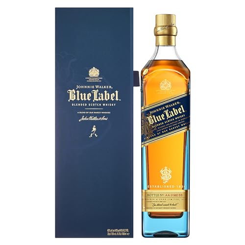 (-42%) Johnnie Walker Blue Label, Blended Scotch Whisky, aromatisch, blended in den 4 prominentesten, schottischen Whisky-Regionen, 40% vol, 700ml Einzelflasche