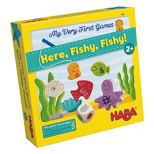 HABA My Very First Games - Here Fishy Fishy! Magnetic Fishing Game Ages 2+ Made in Germany Toddler Games, Learning Toys, Preschool Toys