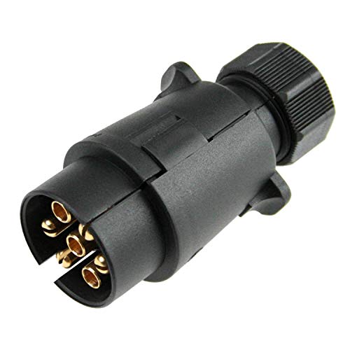 (-38%) as - Schwabe Camping Stecker 7-polig, 12 V, DIN 1724, IP44, Schwarz, 60462