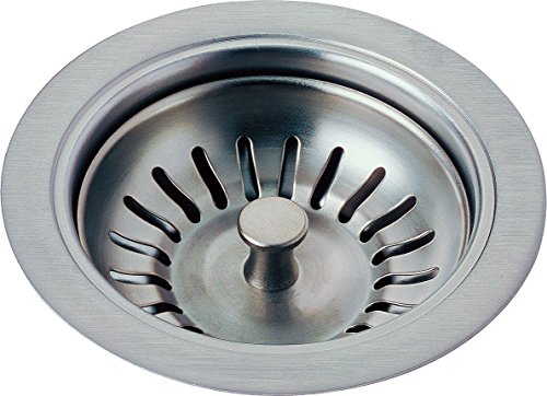 Delta Faucet 72010-AR Flange and Strainer Kitchen Sink, Arctic Stainless