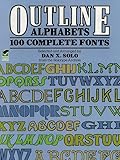Outline Alphabets 100 Complete Fonts Lettering Calligraphy Typography English Edition