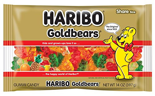 HARIBO Gummi Candy, Original Goldbears, 14 Ounce (Pack of 12)