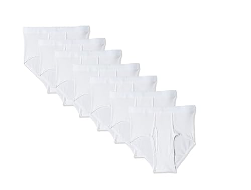 Hanes Ultimate mens Ultimate Tagless With Comfortflex Waistband - Multiple Packs and Colors briefs underwear, White 7 Pack, Large US