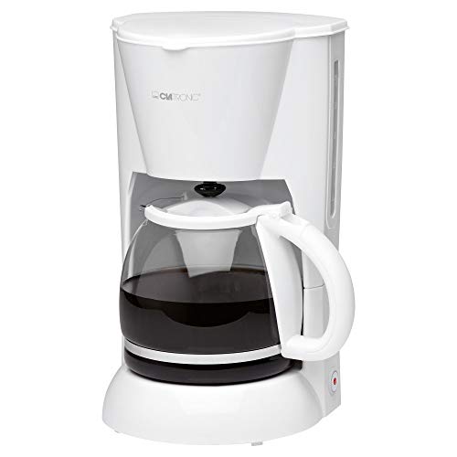 🔥 SELTEN SO GÜNSTIG (-69%) Clatronic® Kaffeemaschine | Kaffeeautomat für 12-14 Tassen (ca. 1,5 Liter) | Filterkaffeemaschine mit Nachtropfsicherung und herausnehmbaren Filtereinsatz | 900W | Coffee Machine KA 3473 weiß
