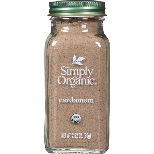 Simply Organic Cardamom, 2.82 Ounce, Certified Organic & Kosher, Aromatic, Subtly Spicy-Sweet, No ETO, Non Irradiated