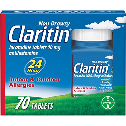 Claritin 24 Hour Allergy Medicine Loratadine 70 Count