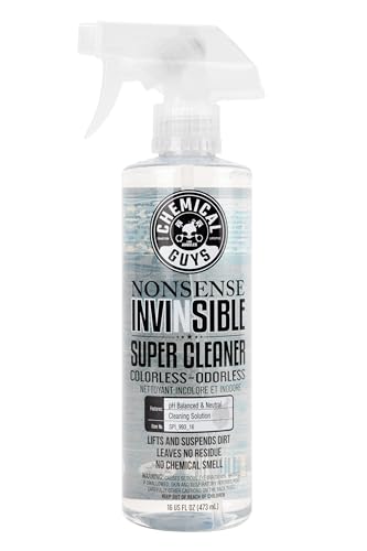 Chemical Guys SPI_993_16 Nonsense Colorless & Odorless All Surface Super Cleaner (For Vinyl, Rubber, Plastic, Carpet) Safe for Home, Garage, Cars, Trucks, SUVs, RVs & More, 16 fl oz, Unscented