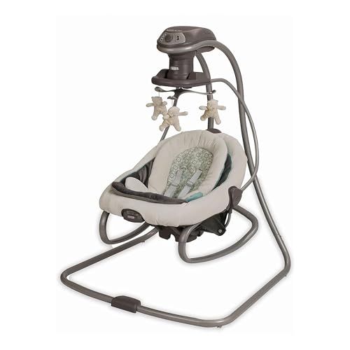 Graco DuetSoothe 2 in 1 Portable Baby Swing &amp; Baby Rocker, Multi Direction, Vibration, WinsletElectric Baby Swings 