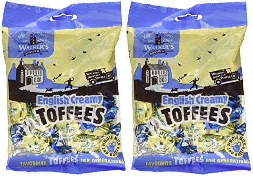 Walkers' Nonsuch English Creamy Toffees | with Whole Milk & Butter | Imported from UK | Traditional British Sweets | Classic English Toffee | 5.29 Oz (Pack of 2)