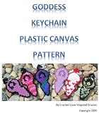 Plastic Canvas Goddess Keychain Pattern English Edition