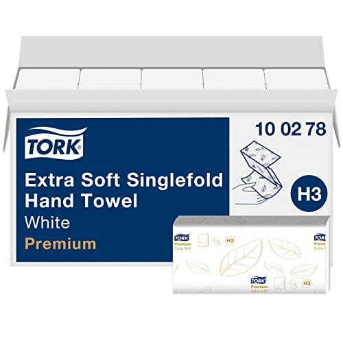 (-34%) Tork Zickzack Papierhandtücher Premium 100278 - H3 Falthandtücher für Papierhandtuchspender - Extra weich und Besonders Saugfähig, 2-lagig, Weiß - 15 x 200 Tücher