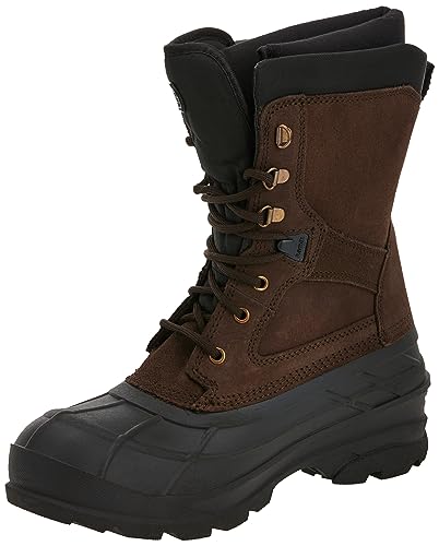 Kamik Men's Nation Plus Snow Boot, Dark Brown - 10