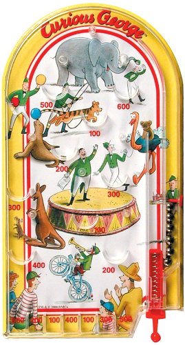 Schylling Curious George Pinball Toy Best for Kids This pinball machine comes with cute cartoon