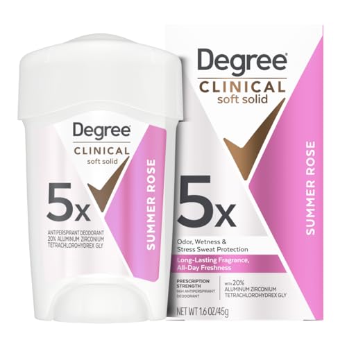 Degree Clinical Protection Antiperspirant Deodorant 72-Hour Sweat & Odor Protection Summer Strength Antiperspirant for Women 1.7 oz