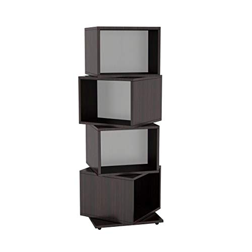 Atlantic Rotating Cube 4-Tier Multimedia Storage Tower