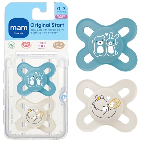 MAM Start Newborn Pacifiers Cute Design A butterfly-shaped pacifier designed for younger infants.