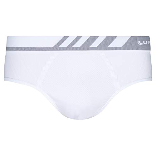 LUPO Cueca Masculina Sem Costura Microfibra Slip Adulto, Branco, G