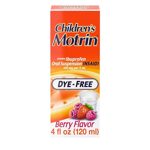 Children's Motrin Oral Suspension Medicine for Kids, 100mg Ibuprofen, Berry Flavored, 4 fl. oz : Everything Else