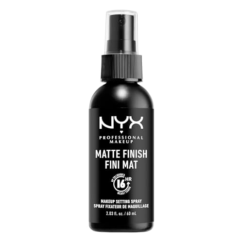 NYX PROFESSIONAL MAKEUP Makeup Setting Spray - Matte Finish, Long-Lasting Face Mist for up to 16HR Wear, Vegan Formula