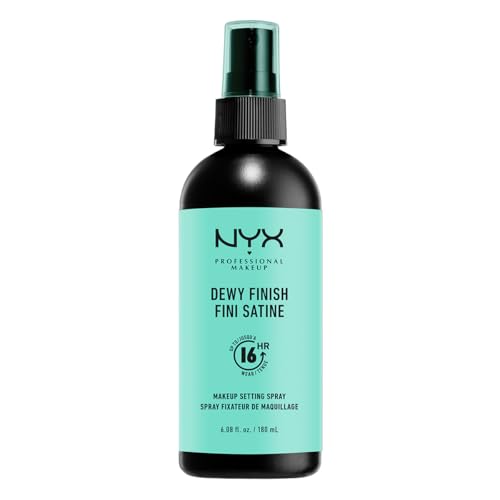 NYX PROFESSIONAL MAKEUP Makeup Setting Spray - Dewy Finish, Long-Lasting Face Mist for up to 16HR Wear, Vegan Formula