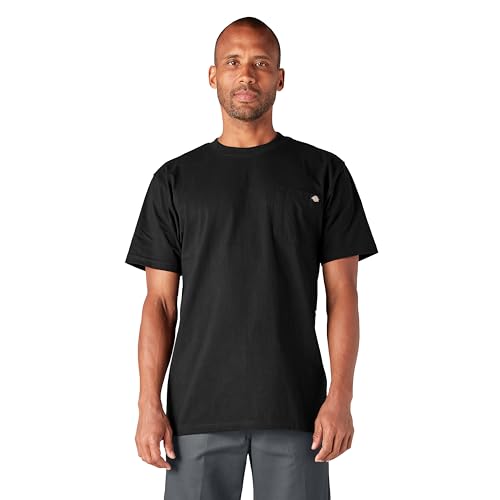 Dickies Mens Heavyweight Crew Neck Short Sleeve Tee Big-Tall T Shirt, Black, X-Large Tall US