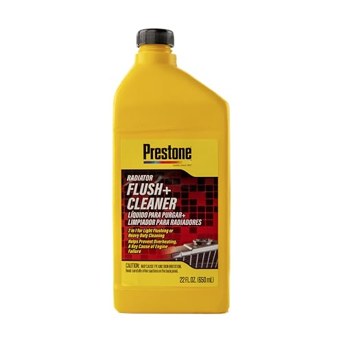 Prestone AS105 Total Cooling Syststem Cleaner for Radiator, Heater Core, and Hoses, 22 oz., 1 pack , (Packaging May vary)