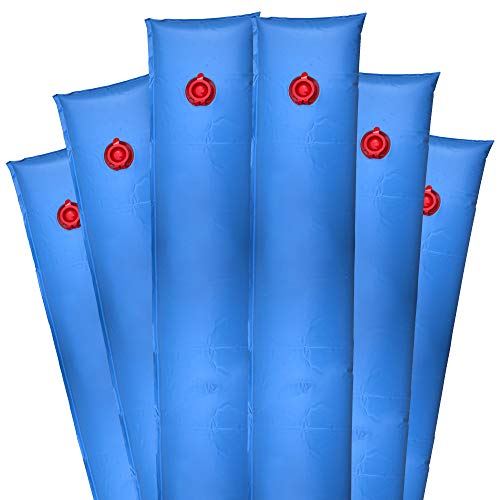 Robelle 3804-06 Deluxe 16g. Single-Chamber 4-Foot Blue Winter Water Tube For Swimming Pool Covers, 6-Pack