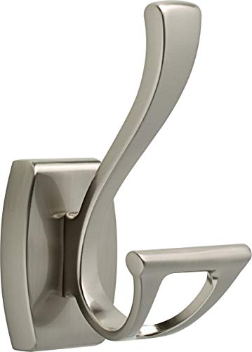 Delta Faucet 135241 Dansant Double Robe Hook, SpotShield Brushed Nickel