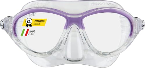 🔥 STARKER PREIS (-49%) Cressi Schnorchelmaske Moon Kid für Kinder, Violett, Mask