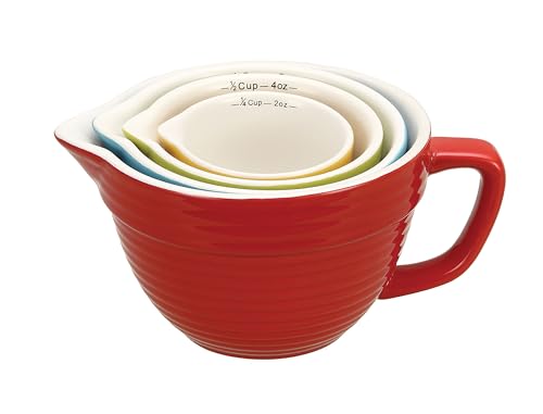 Creative Co-Op Bowl Shaped Measuring Cups (Set of 4 Sizes)