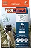 K9 Natural Beef Freeze Dried Dog Food, High-Meat Natural Complete Meal or Meal Toppers for Dogs, Grass-Fed Beef from New Zealand, Grain-Free, GMO-Free, Complete & Balanced Nutrition, 8lb