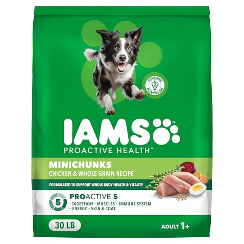 IAMS Proactive Health Minichunks Adult Dry Dog Food with Real Chicken, 30 lb. Bag