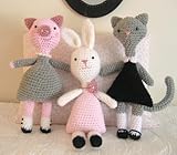 Little Animal Girls Crochet Pattern Set English Edition