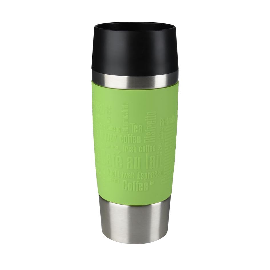 (-48%) Emsa Travel Mug 360 ml Classic, Thermobecher hält 4h heiß, 8h kalt, 100 Prozent dicht, Isolierbecher ist auslaufsicher, Kaffeebecher to go, Quick-Press-Verschluss, 360°-Trinköffnung, grün, 513548