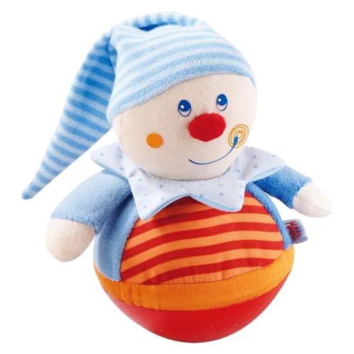 (-44%) HABA Stehauffigur Kasper – Motorikspielzeug mit Wackel- & Klingeleffekt für Babys ab 6 Monaten – Weiches Stoffmaterial – 1005849001