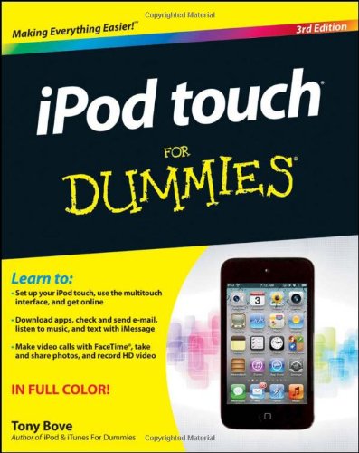 iPod touch For Dummies book cover