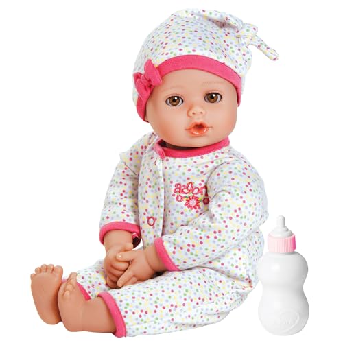 Adora Play Time Babies Collection, 13" Baby Doll with Doll Clothes and Accesories, Made with Sweet Baby Powder Scent, and GentleTouch Vinyl Body, Birthday Gift for Ages 1+ - Baby Dot