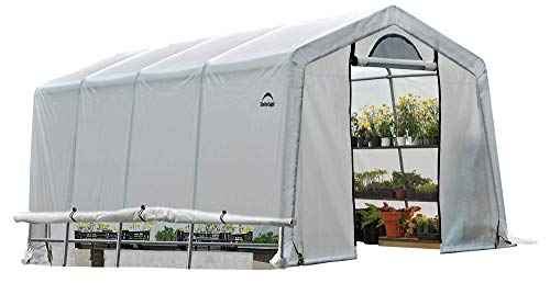 ShelterLogic 10' x 20' Greenhouse Durable, Stable Unit A sizable greenhouse (10' x 20' x 8') with a