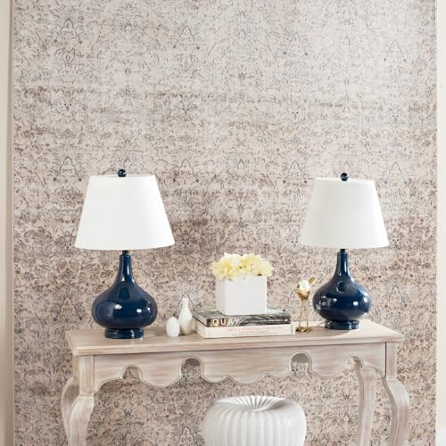 SAFAVIEH Amy Modern Glass Table Lamp Set of 2