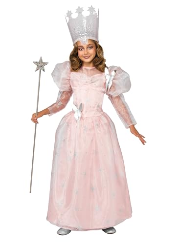 Rubies The Wizard of Oz: Glinda Deluxe Costume for Kids, Girl's Small