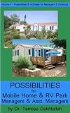 Possibilities For Mobile Home Rv Park Managers Asst Managers Possibilities Activities For Managers Directors Book 2