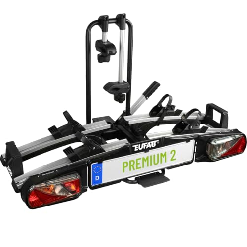 EUFAB 11521 Premium 2 Fahrradträger, E-Bike geeignet, Anhängerkupplung