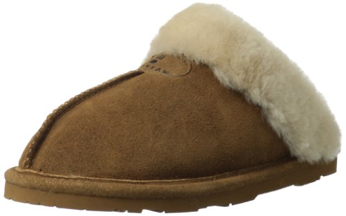 BEARPAW Women's Loki II Scuff Slipper, Hickory, 8