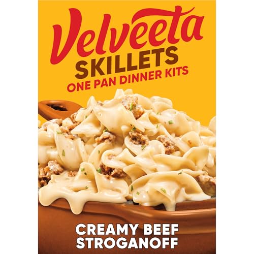 Velveeta Skillets Creamy Beef Stroganoff One Pan Dinner Kit, 11.6 oz Box