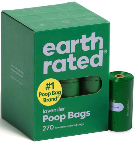 Earth Rated Dog Poop Bags, 270 Count, Lavender-Scented product image