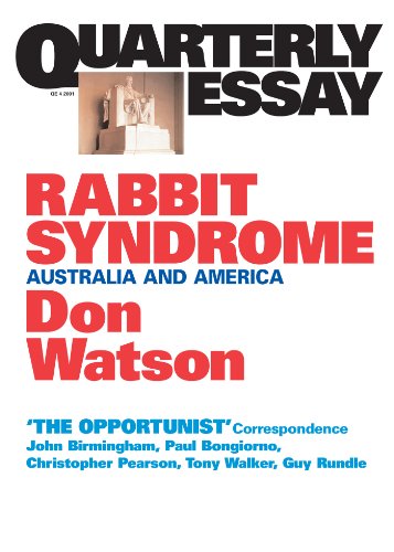 Rabbit Syndrome: Australia and America (By: Don Watson) cover
