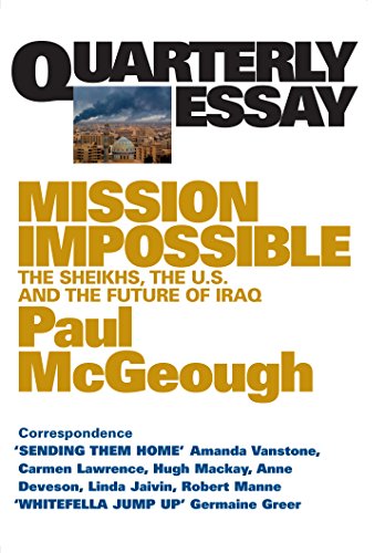 Mission Impossible: The Sheikhs, the U.S. and the Future of Iraq (By: Paul McGeough) cover