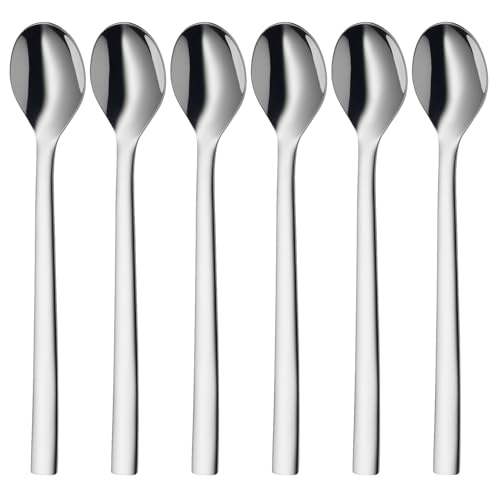 (-48%) WMF Nuova Latte Macchiato Löffel Set 6-teilig, lange Löffel 19 cm, Joghurtlöffel, Cromargan Edelstahl poliert, spülmaschinengeeignet