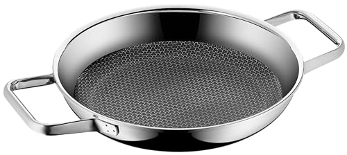(-61%) WMF Profi Resist Brat-/ Servierpfanne 24 cm Induktion, Mehrschichtmaterial beschichtet, Wabenstruktur, Edelstahlgriff, backofenfest